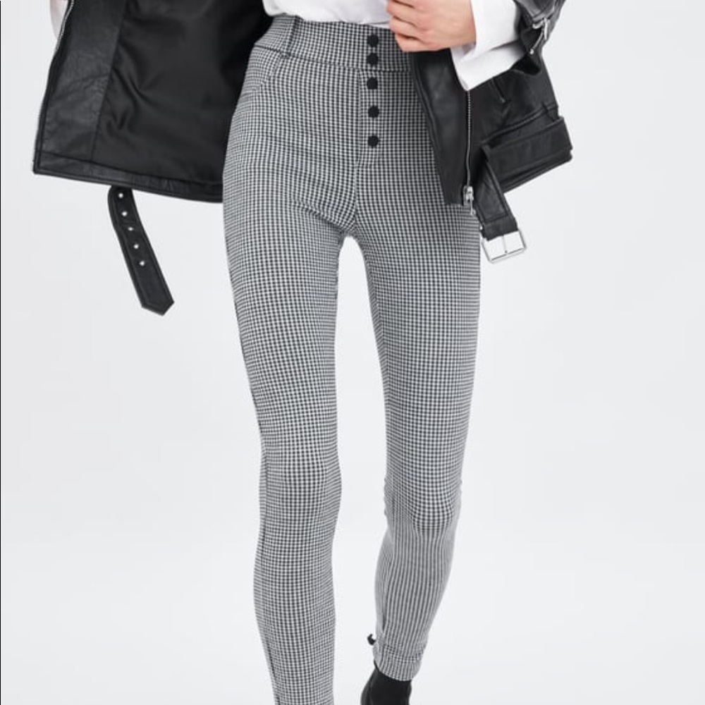 Zara plaid leggings